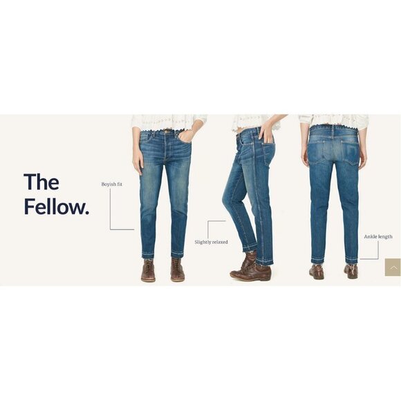 💕THE GREAT💕 The Fellow Jeans Drifter Wash with Rhinestones Button Fly 27 NWT - Picture 7 of 16